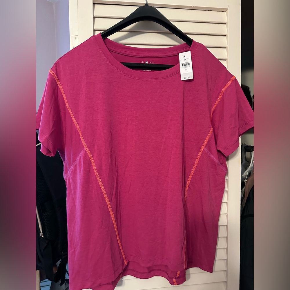 Pink Lou and Grey Athletic Shirt